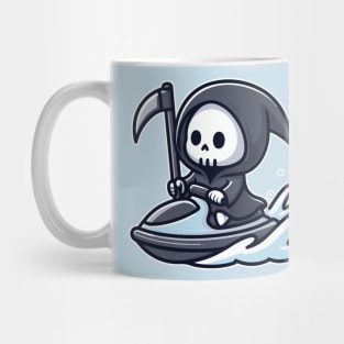 grim reaper Jetskiing Mug